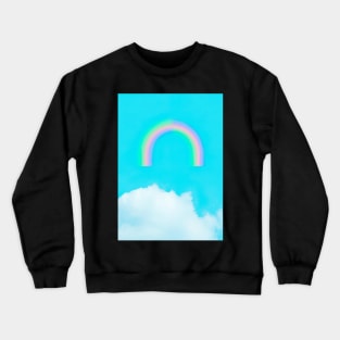 Rainbow an Clouds Crewneck Sweatshirt